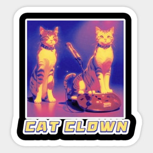 Cat Clown,Cat Joker,Cat Miaw Lover Sticker